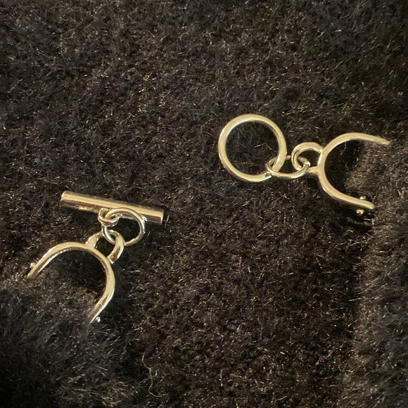 Fuzzy Black Top with Chain Detail 🪄 - Picture 4 of 6